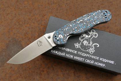 Складной нож Steelclaw Крыса Limited Edition 1 Blue Складной нож Steelclaw Крыса Limited Edition 1 Blue