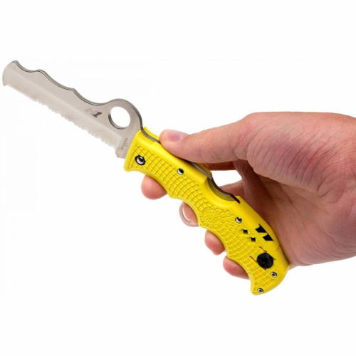 Складной нож Spyderco Rescue Assist™ Salt Yellow - 79PSYL фото 4 Складной нож Spyderco Rescue Assist™ Salt Yellow - 79PSYL фото 4