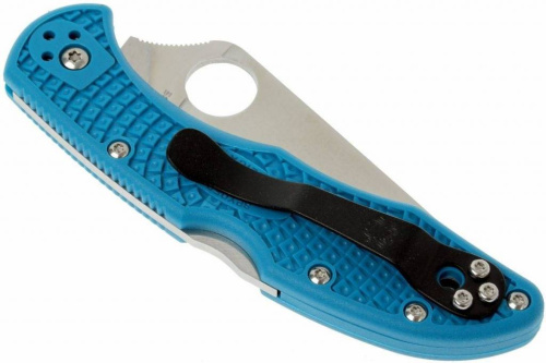 Складной нож Spyderco Delica 4 Flat Ground - 11FPBL фото 2 Складной нож Spyderco Delica 4 Flat Ground - 11FPBL фото 2